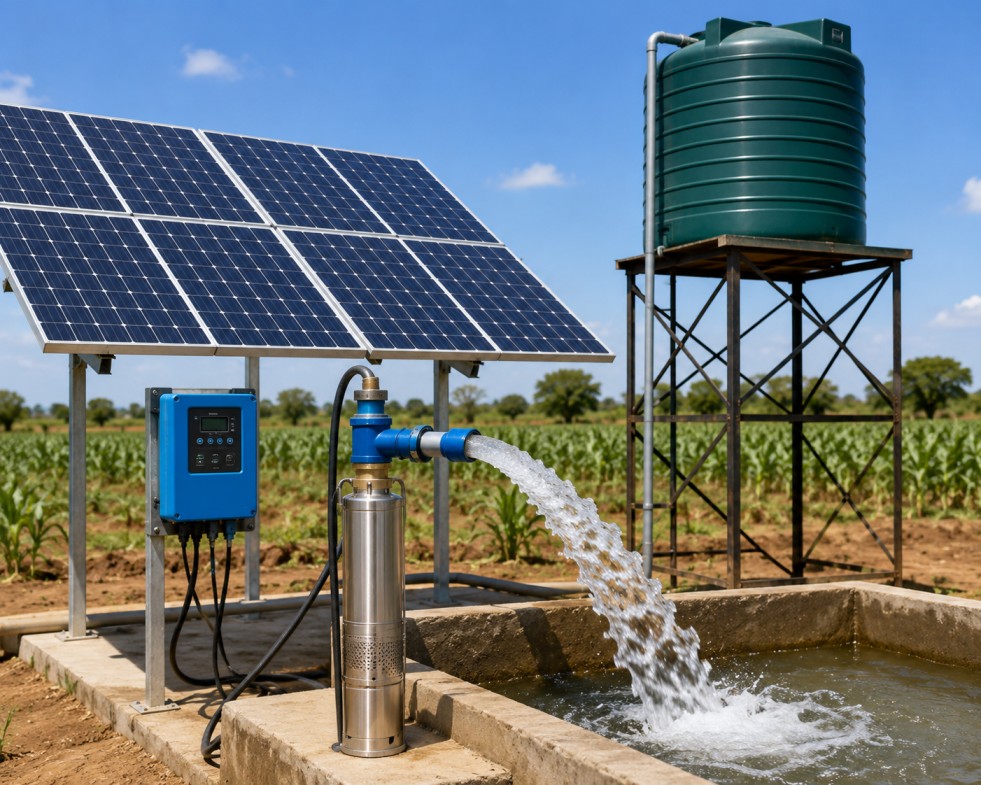 1HP Solar Water Pump System